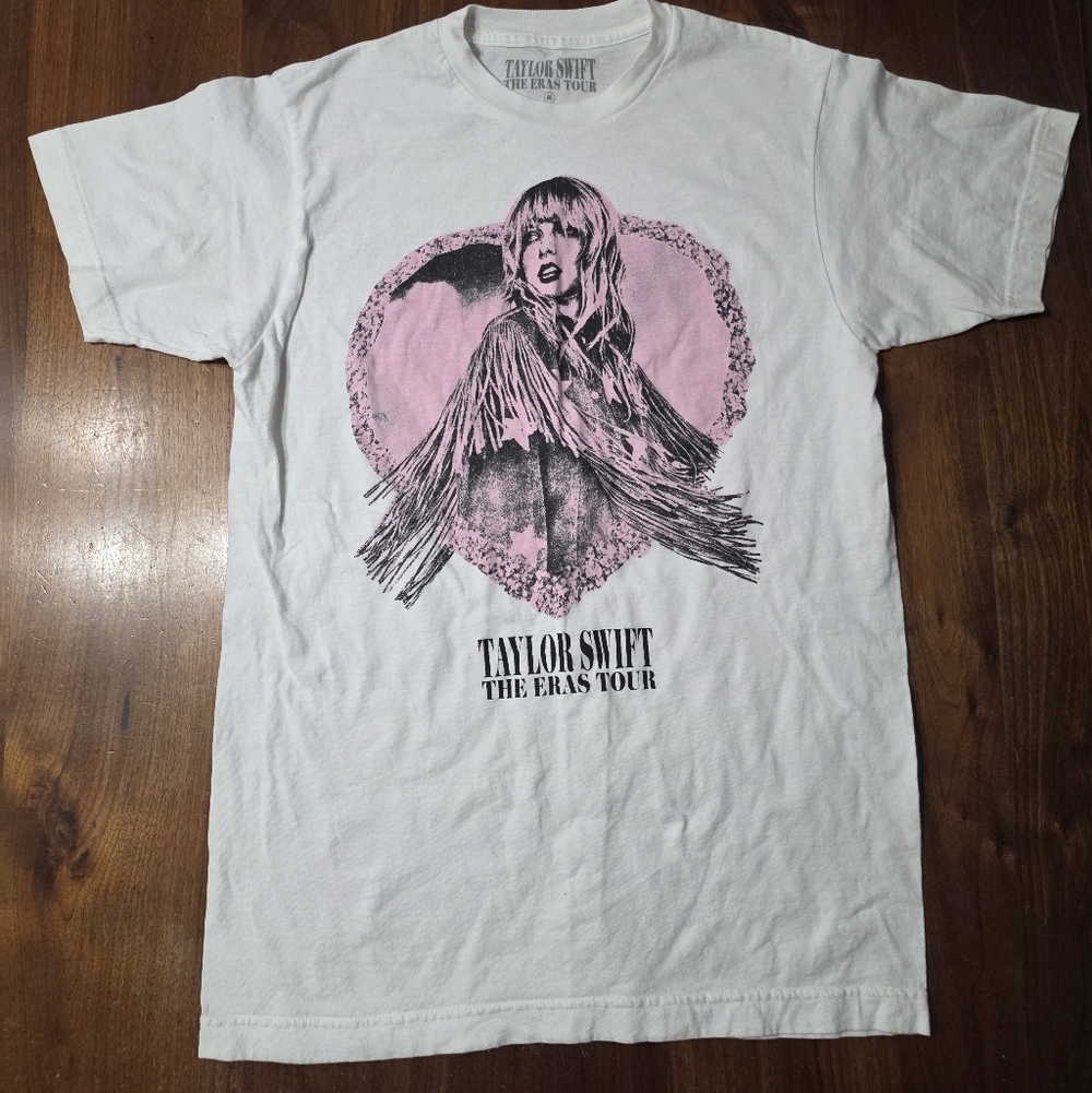 Taylor Swift The Eras Tour Lover White T-Shirt Medium Adult